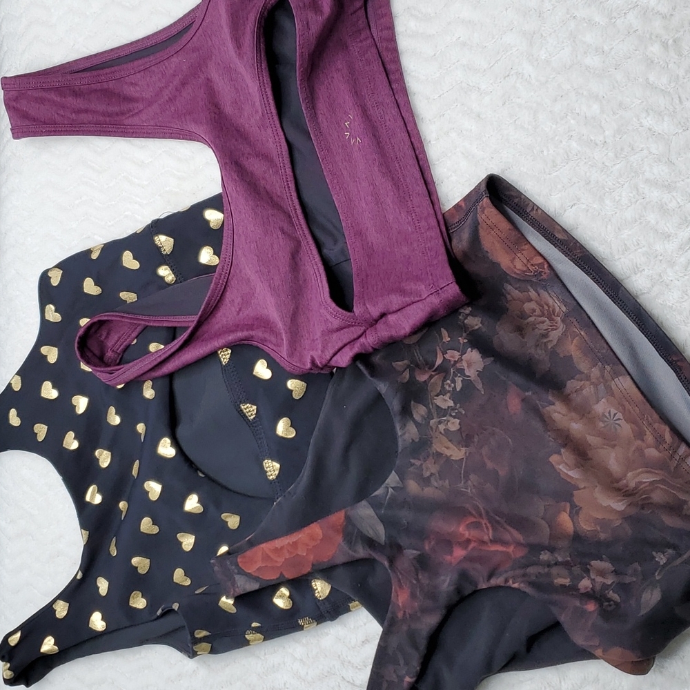 Sport bra bundle of 3 tops, xs